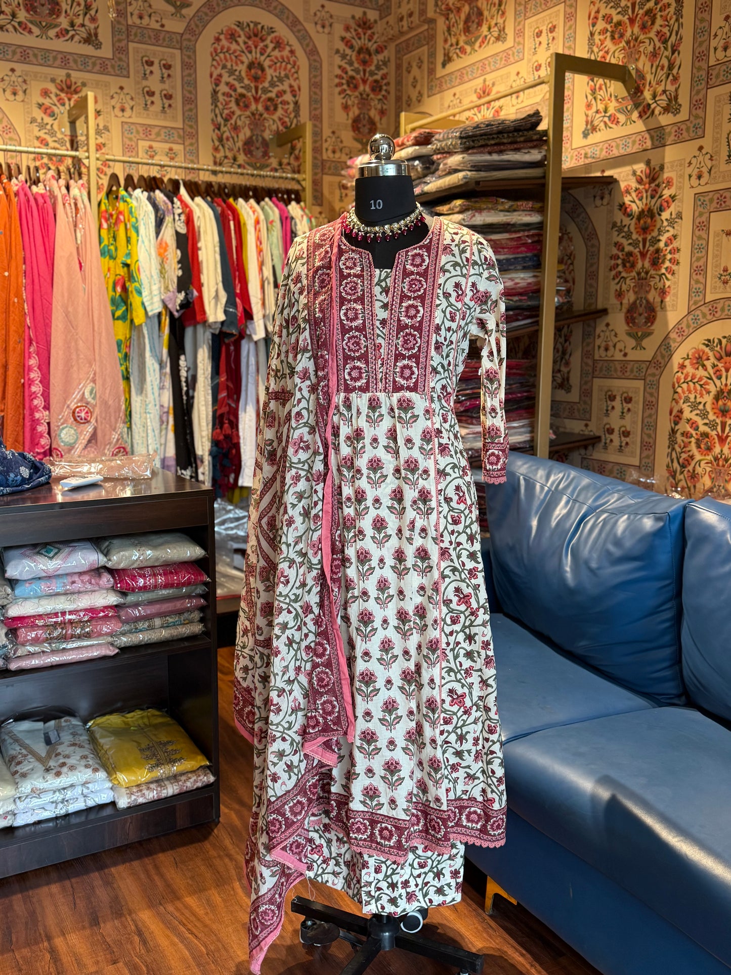 Pure Cotton Anarkali Suit Set – Premium Quality Ethnic Dress for Women